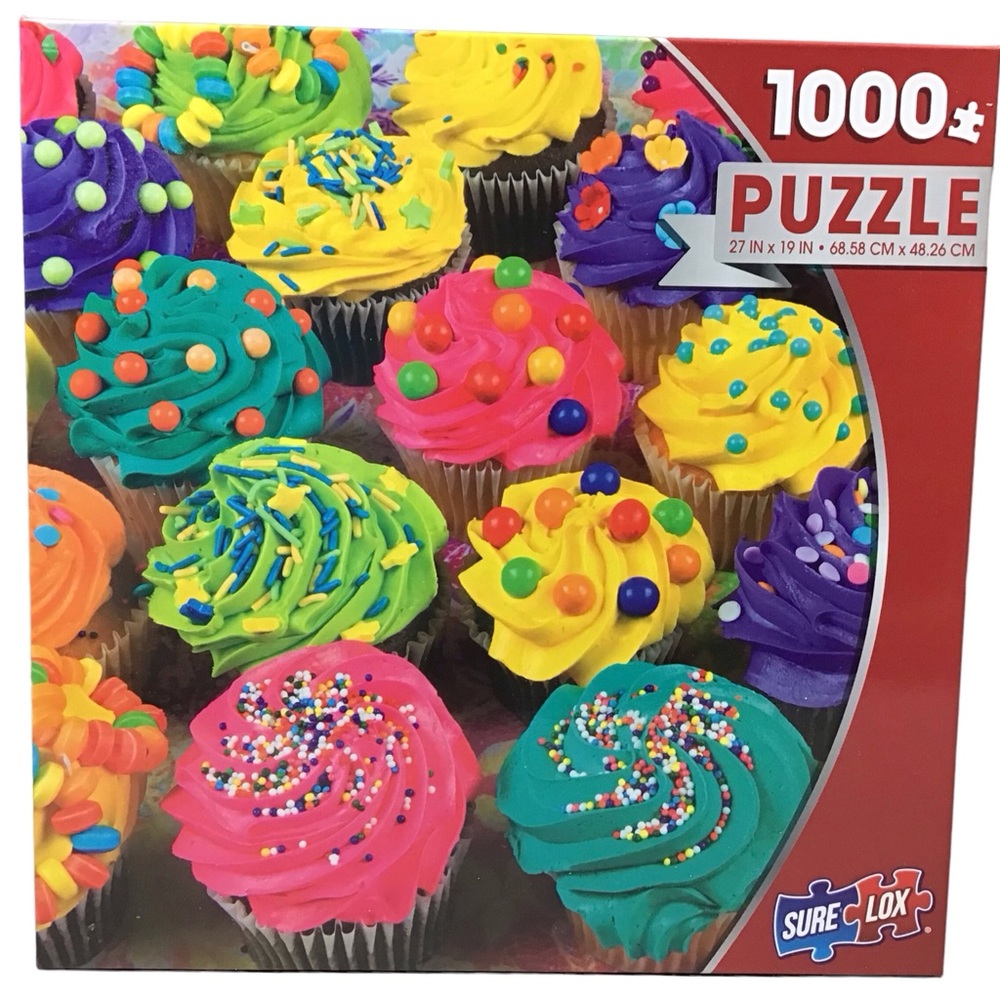 Cupcakes Jigsaw Puzzle 1000 Pieces Sure Lox Frosting Sprinkles